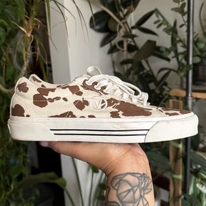 vans anaheim factory sid dx - cow print - size 8W / 6.5M